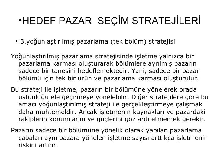 Hedef pazar nasıl değerlendirilir Hedef pazar nasıl değerlendirilir